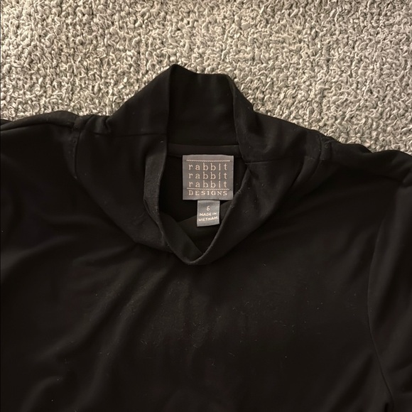 Rabbit Rabbit Rabbit Black Ribbed Long Sleeve Dress - Picture 2 of 2